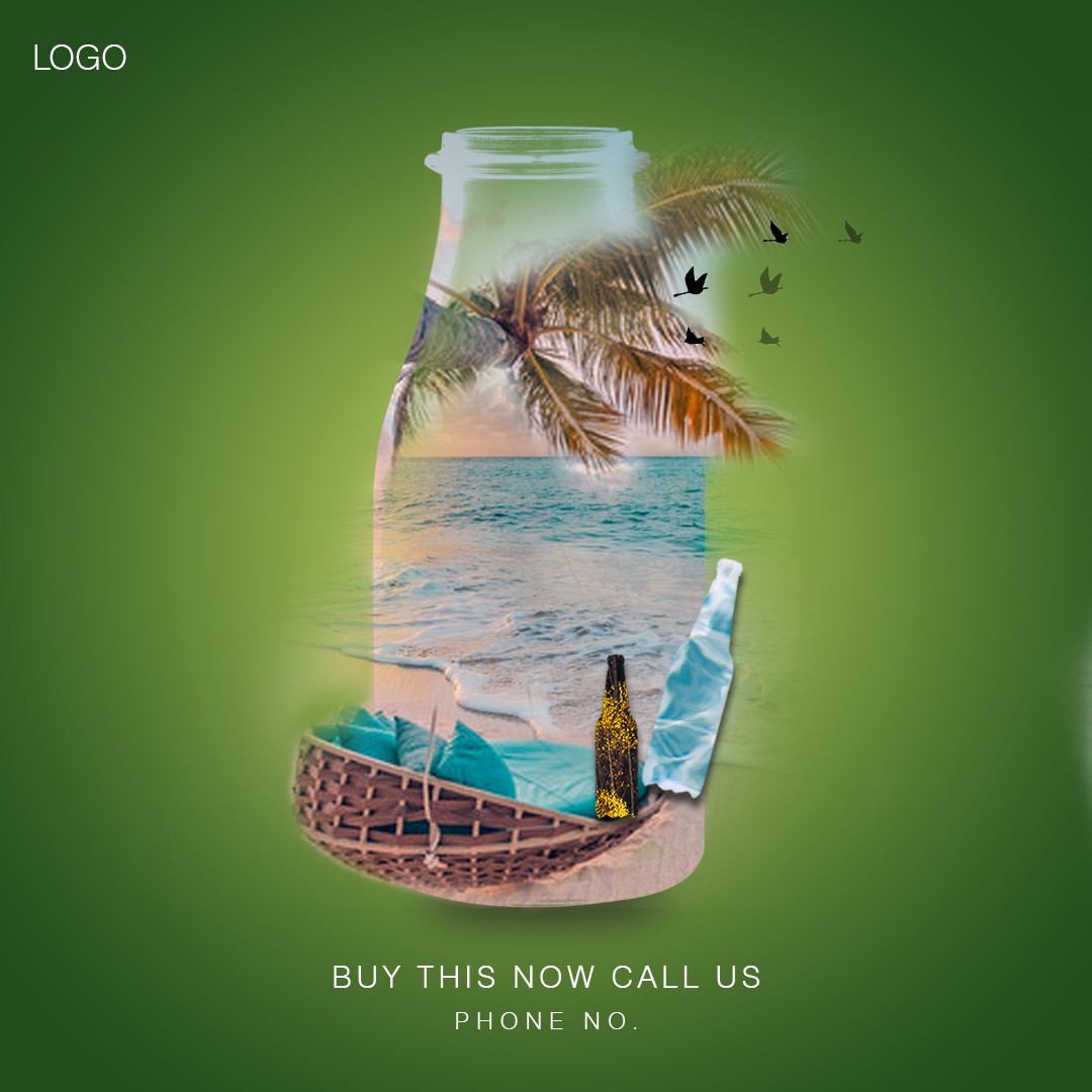 Bottle Ads Banner